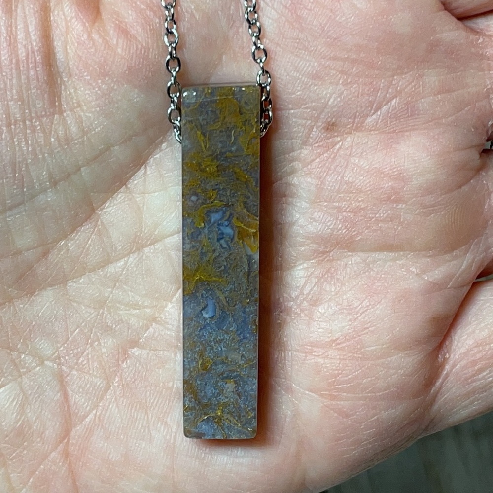 India Agate Necklace Crystal Healing Love Wealth - Picture 3 of 10
